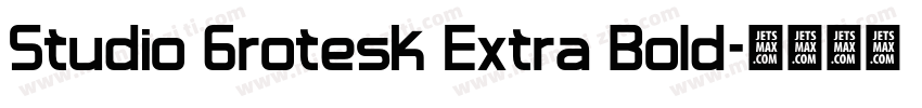 Studio Grotesk Extra Bold字体转换